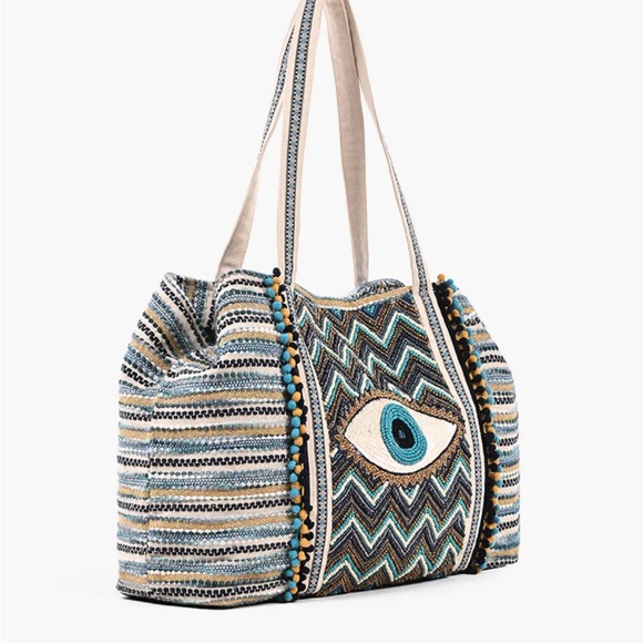 NWT America & Beyond - Evil Eye Tote - Picture 4 of 7